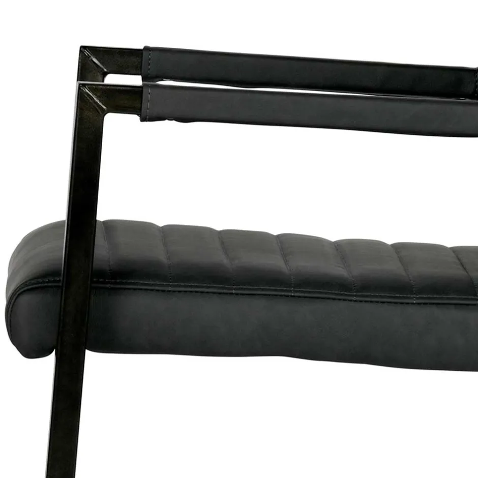 Armlehnen Freischwinger in Anthrazit - Birte (2er Set)^Wohnen Clearance