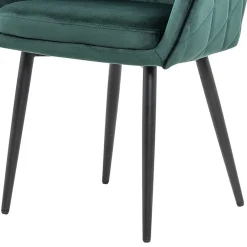Wohnen Armlehnen Polsterstuhl in herrlichem Dunkelgrün - Abacho