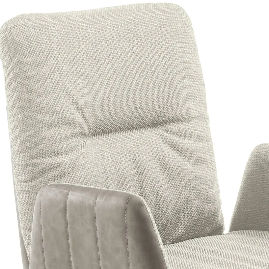 Armlehnen-Freischwingerstuhl in Creme - Clebertus (2er Set)^Wohnen Clearance