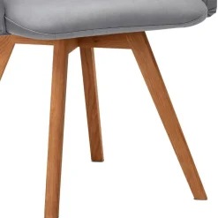 Wohnen Armlehnen-Polsterstuhl in Hellgrau - Vanimarias