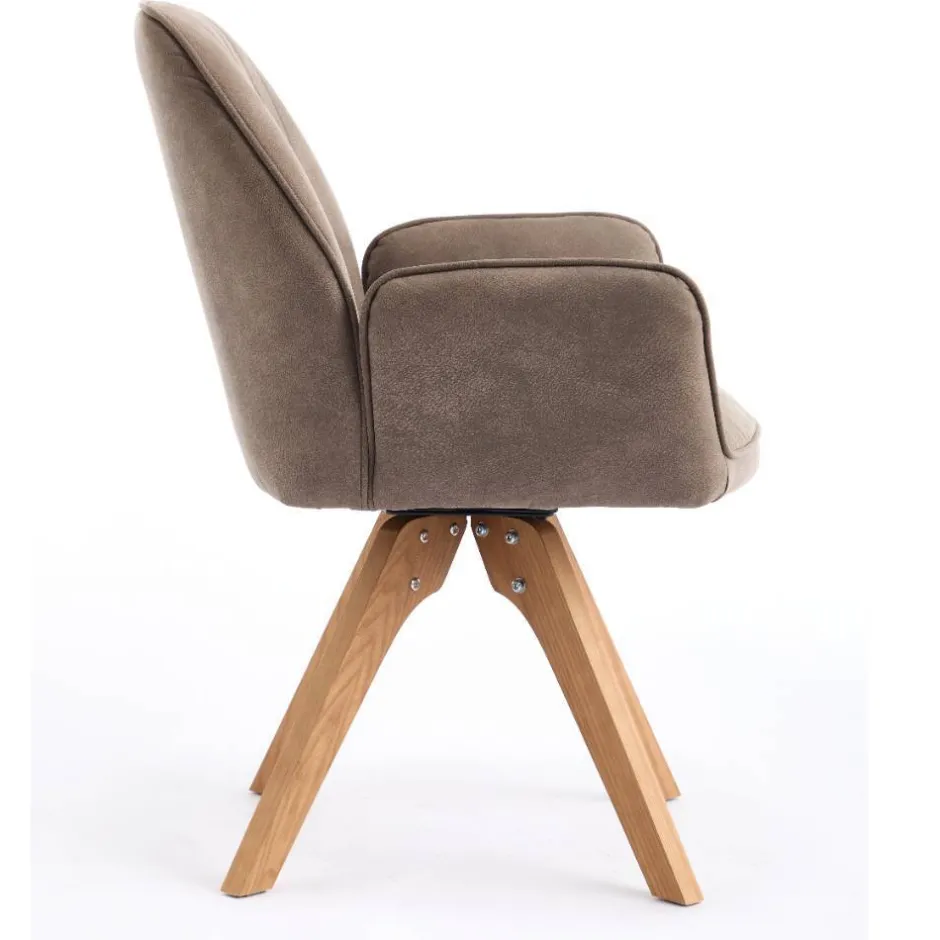 Wohnen Armlehnenstühle in Schlammfarben - Ellis (2er Set)