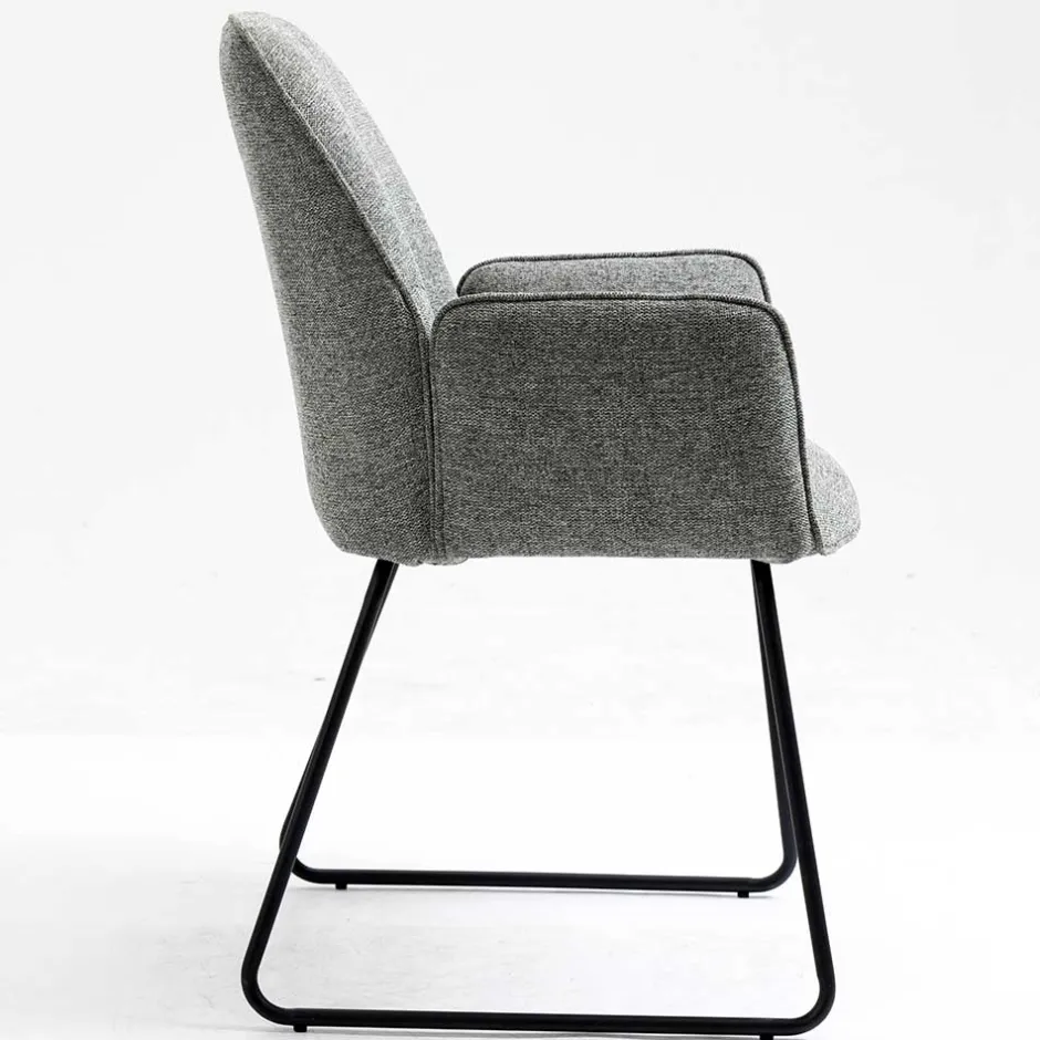 Wohnen Armlehnenstühle mit Bügelgestell - Ykan (2er Set)