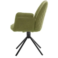 Armlehnenstuhl aus Chenillegewebe - Gomata (2er Set)^Wohnen Outlet