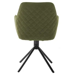 Armlehnenstuhl aus Chenillegewebe - Gomata (2er Set)^Wohnen Outlet