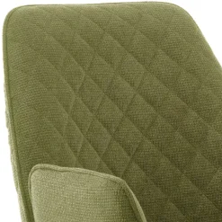 Armlehnenstuhl aus Chenillegewebe - Gomata (2er Set)^Wohnen Outlet