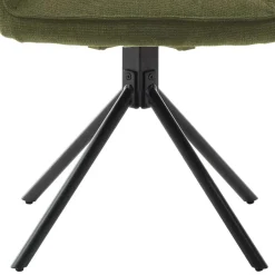 Armlehnenstuhl aus Chenillegewebe - Gomata (2er Set)^Wohnen Outlet