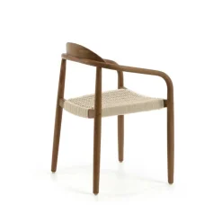 Wohnen Armlehnenstuhl aus Kordel Geflecht - Vilvia (4er Set)