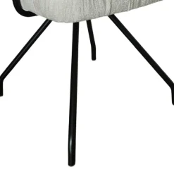 Wohnen Armlehnenstuhl in Beige Chenille - Florina (2er Set)