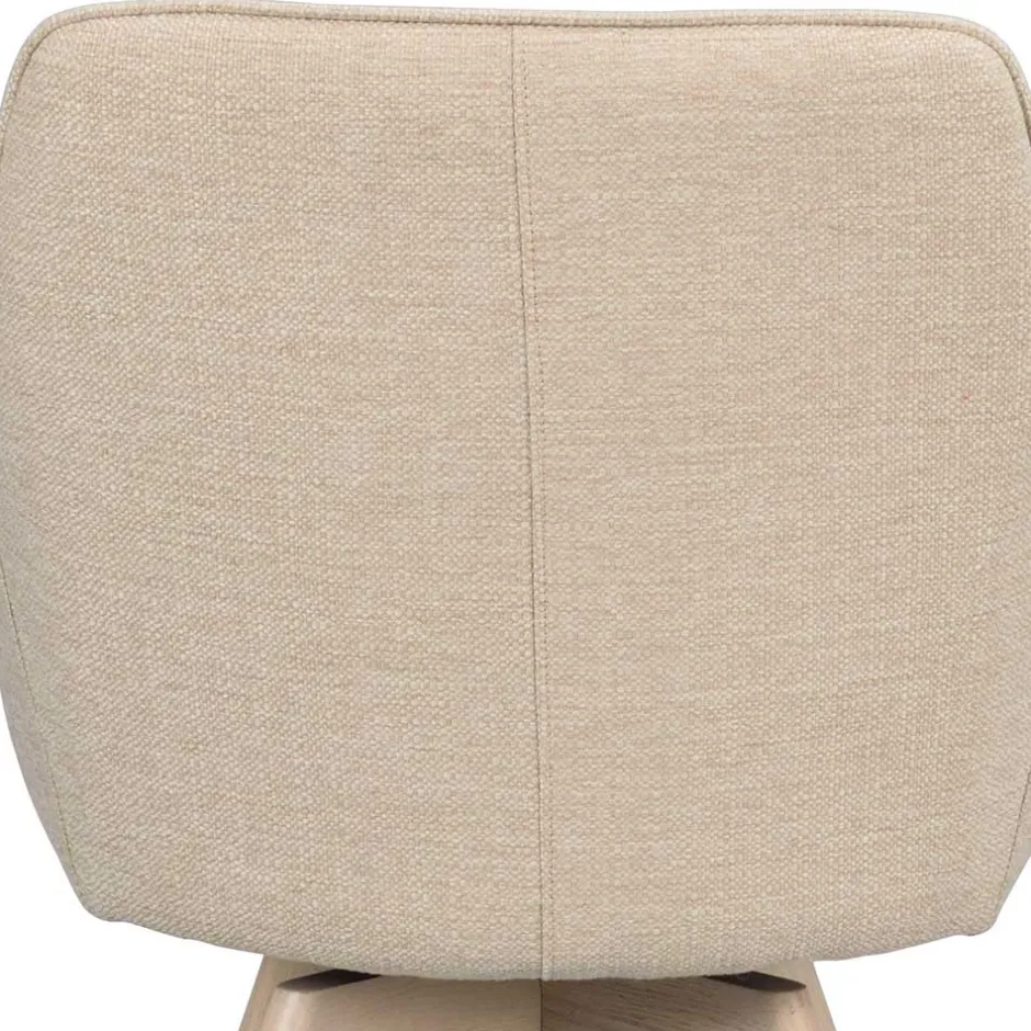 Wohnen Armlehnenstuhl in Cremeweiß Stoff - Systrem (2er Set)