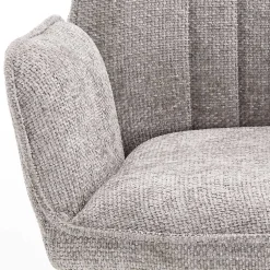 Wohnen Armlehnenstuhl in Grau und Schwarz - Monterry (2er Set)