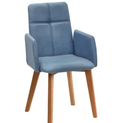 Wohnen Armlehnenstuhl in Hellblau - Nenna