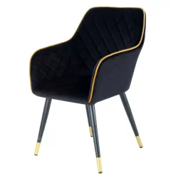 Wohnen Armlehnenstuhl in Schwarz und Gold - Scope