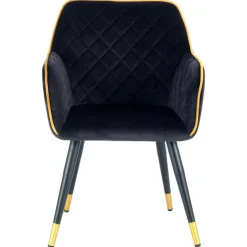 Wohnen Armlehnenstuhl in Schwarz und Gold - Scope
