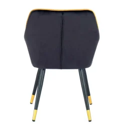 Wohnen Armlehnenstuhl in Schwarz und Gold - Scope