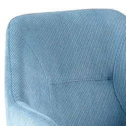 Armlehnenstuhl mit Cord in Hellblau - Vacca (2er Set)^Wohnen Clearance