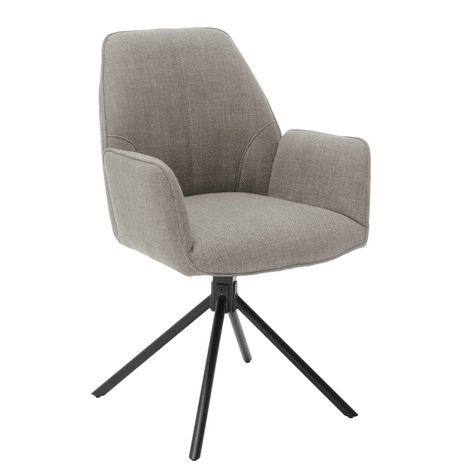 Wohnen Armlehnenstuhl mit Drehgestell - Leak (2er Set)