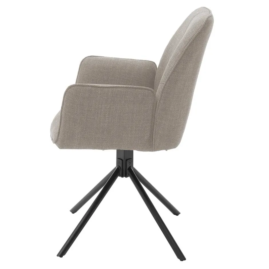 Wohnen Armlehnenstuhl mit Drehgestell - Leak (2er Set)