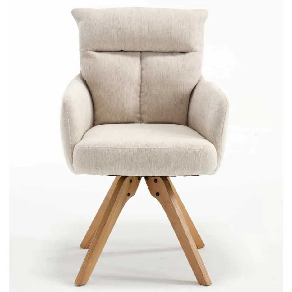 Armlehnenstuhl mit Federkern - Elliot (2er Set)^Wohnen Outlet