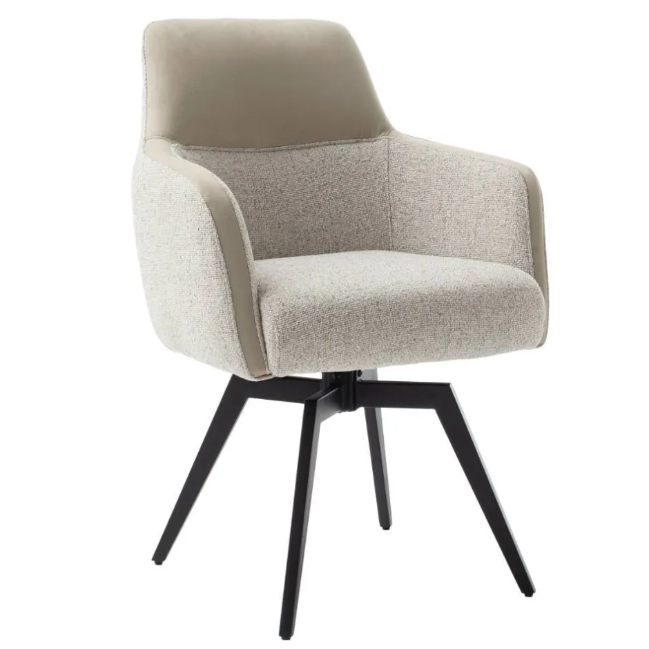 Wohnen Armlehnenstuhl mit Taschenfederkern - Emrucon (2er Set)