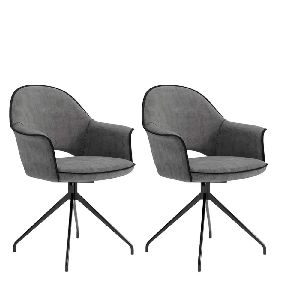 Armlehnenstuhl um 180 Grad drehbar - Watenora (2er Set)^Wohnen