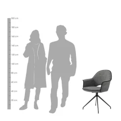 Armlehnenstuhl um 180 Grad drehbar - Watenora (2er Set)^Wohnen