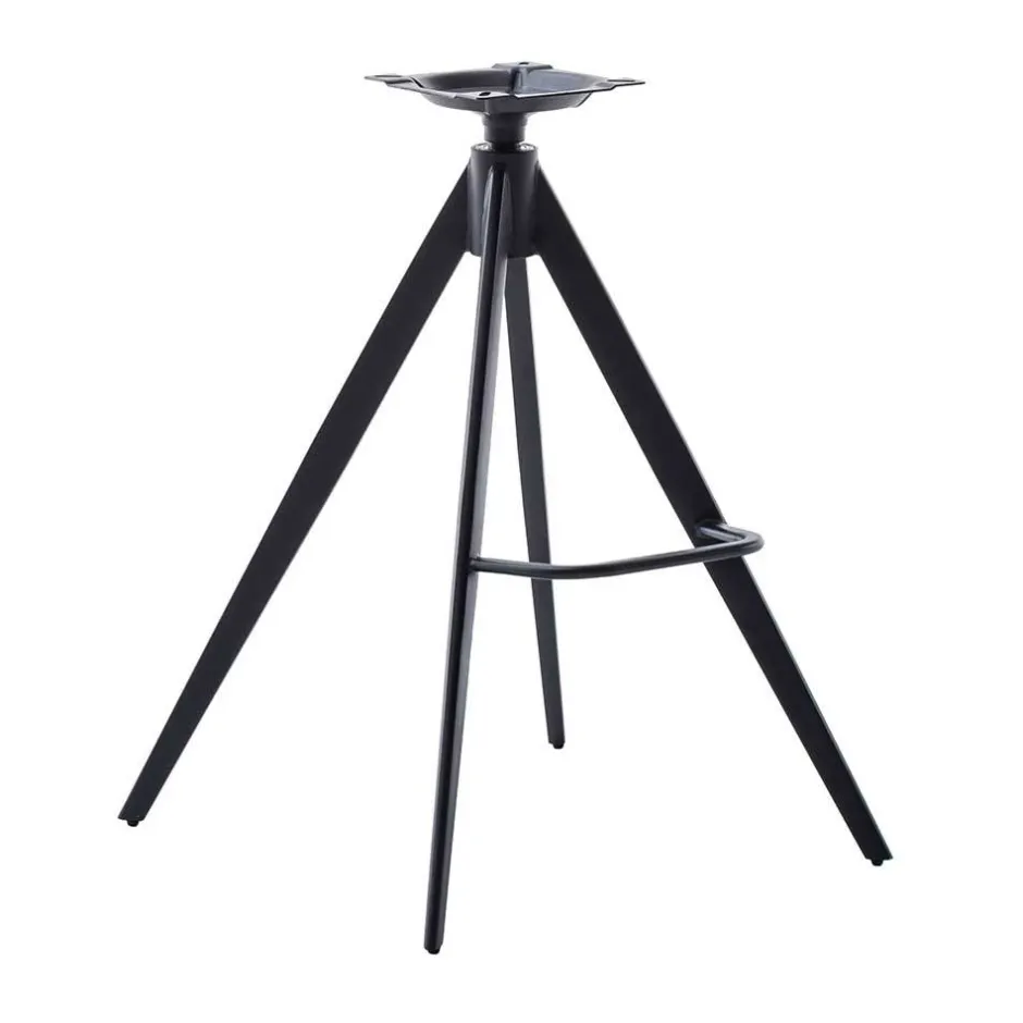 Wohnen Armlehnen-Tresenstühle aus Echtleder - Delamaro (2er Set)