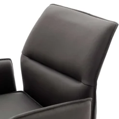 Wohnen Armlehnen-Tresenstühle aus Echtleder - Delamaro (2er Set)