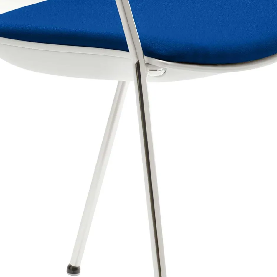 Wohnen Armlehner Schalenstuhl in Weiß & Blau - Dreamin