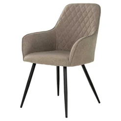 Armlehnstühle in Graubraun Stoff - Vojeco (2er Set)^Wohnen Best