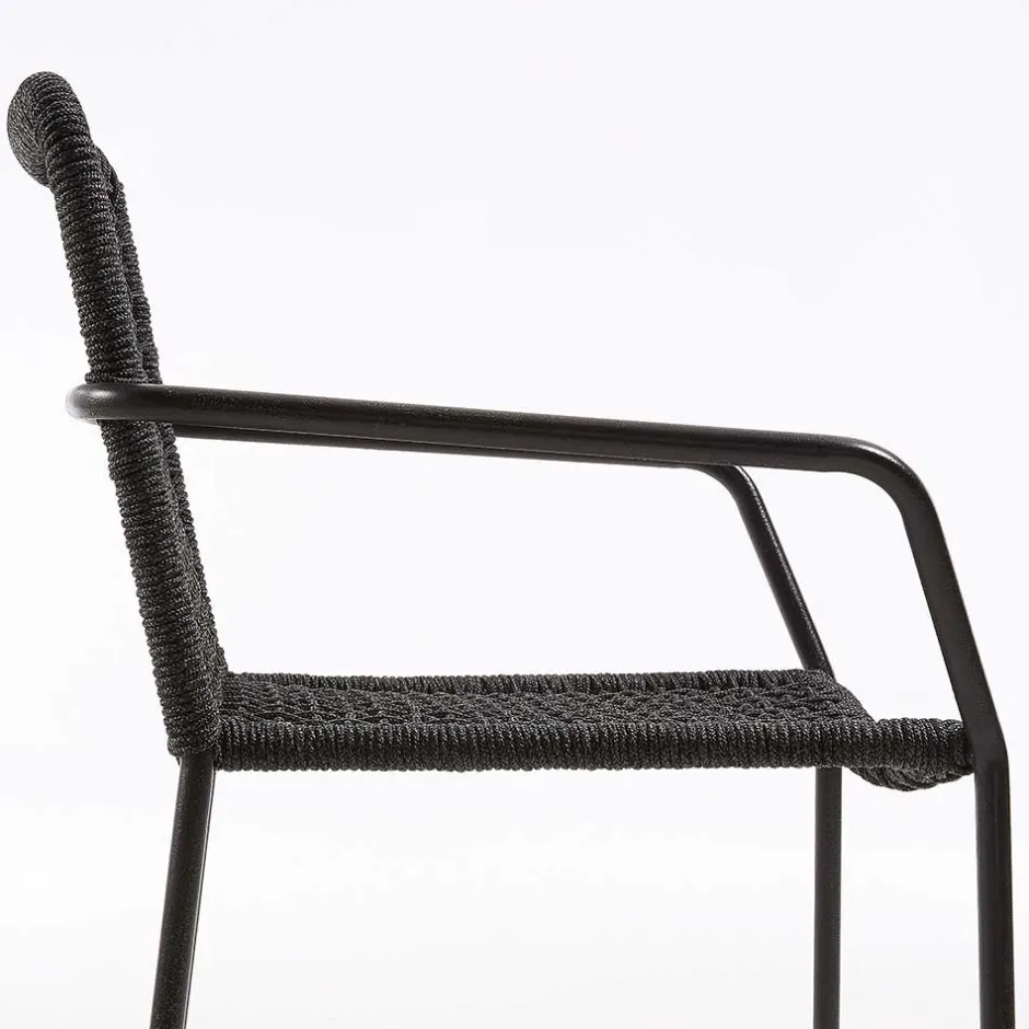 Armlehnstuhl aus Kordel Geflecht - Osbry (4er Set)^Wohnen Sale