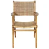 Wohnen Armlehnstuhl aus Rattangeflecht & Teakholz - Casserra