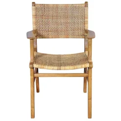 Wohnen Armlehnstuhl aus Rattangeflecht & Teakholz - Casserra