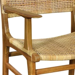 Wohnen Armlehnstuhl aus Rattangeflecht & Teakholz - Casserra