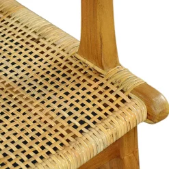 Wohnen Armlehnstuhl aus Rattangeflecht & Teakholz - Casserra