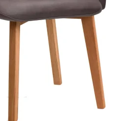 Armlehnstuhl in Dunkelbraun und Wildeiche - Sagavi^Wohnen Outlet