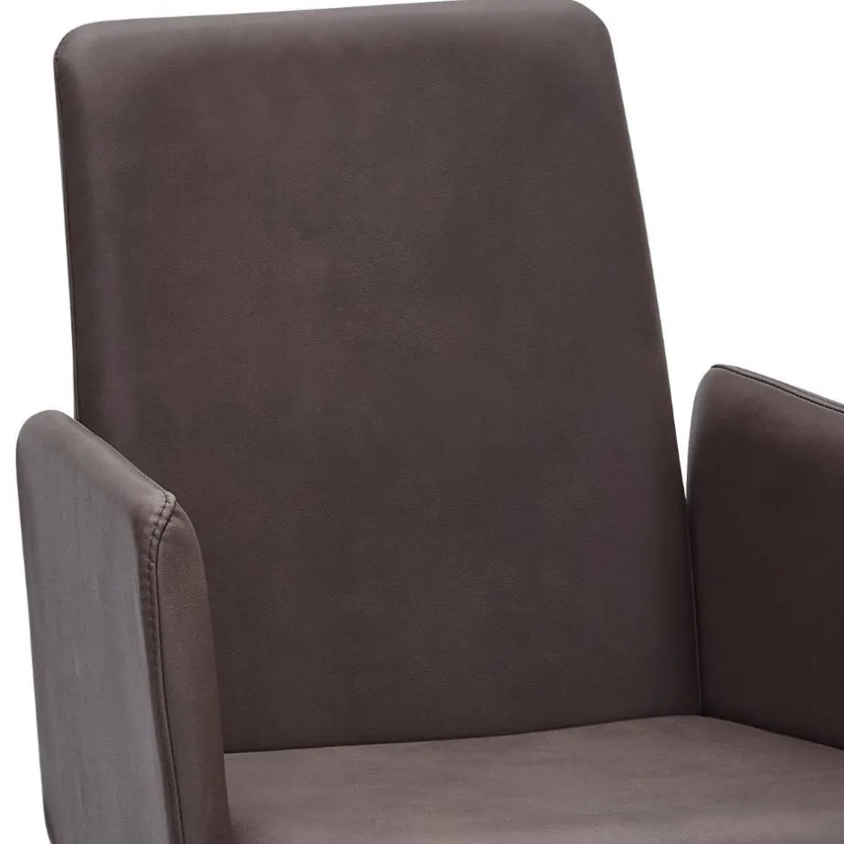 Wohnen Armlehnstuhl in Dunkelbraun und Wildeiche - Willy