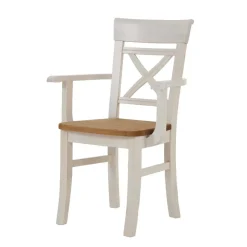 Wohnen Armlehnstuhl Lugon aus Massivholz Kiefer (2er Set)