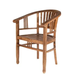 Wohnen Armlehnstuhl Mangato aus Teak Recyclingholz