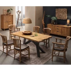 Wohnen Armlehnstuhl Mangato aus Teak Recyclingholz