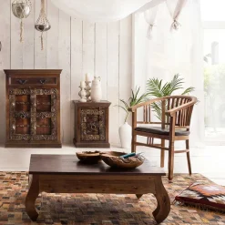 Wohnen Armlehnstuhl Mangato aus Teak Recyclingholz