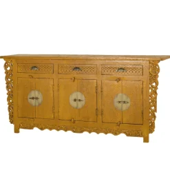 Asia Style Sideboard in Ocker Gelb - Nelu^Wohnen Best