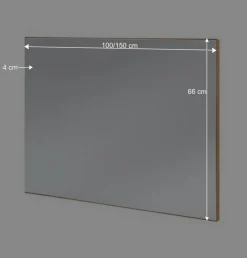 Wohnen Asteiche Flur Spiegel rechteckig - Sotunes