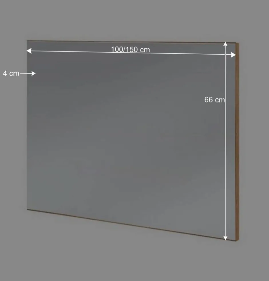 Wohnen Asteiche Flur Spiegel rechteckig - Sotunes