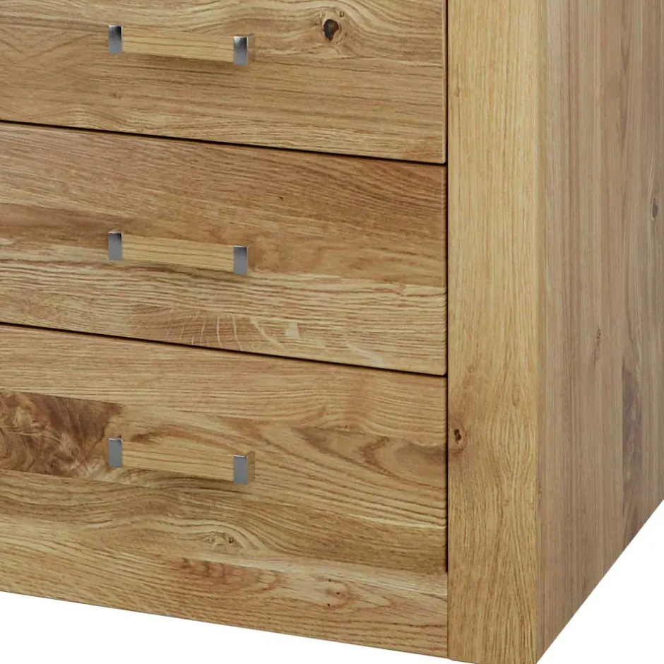 Wohnen Asteiche Kommode teilmassiv - Zamron