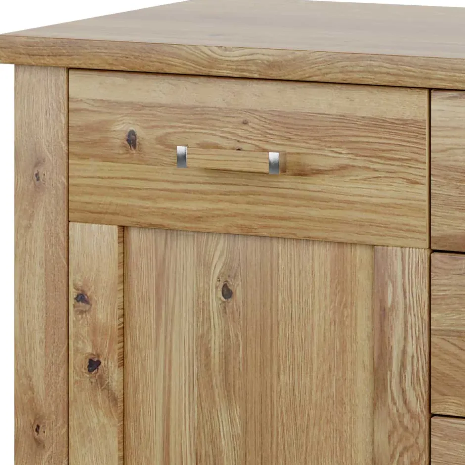 Wohnen Asteiche Kommode teilmassiv - Zamron