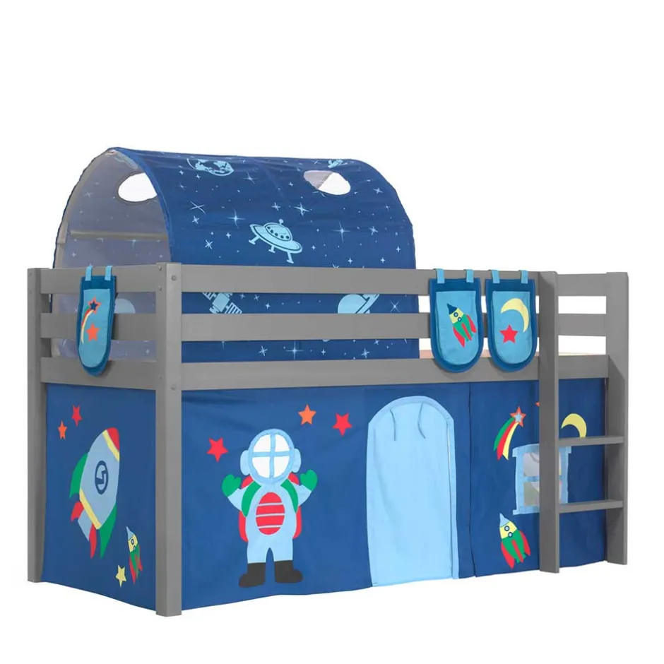 Astronaut Weltraum Hochbett in Grau - Fiorentina^Wohnen Online