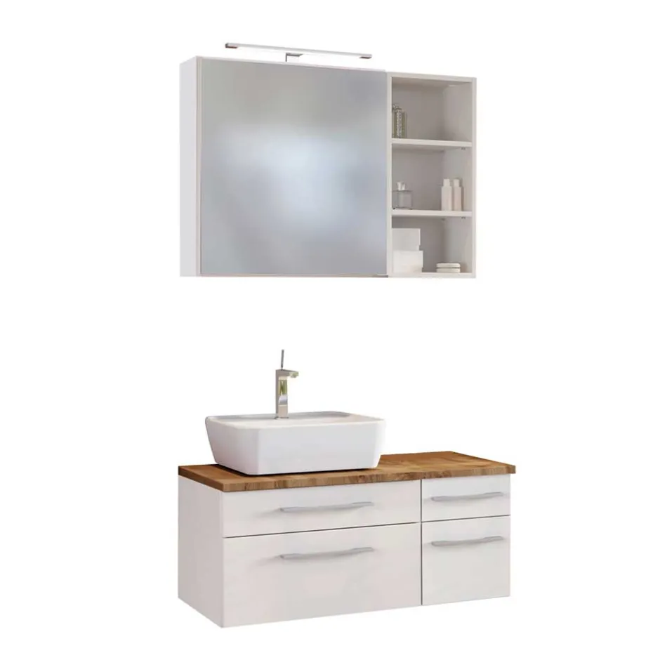 Wohnen Aufsatzbecken Waschtisch fürs Bad - Enwicos I (dreiteilig)