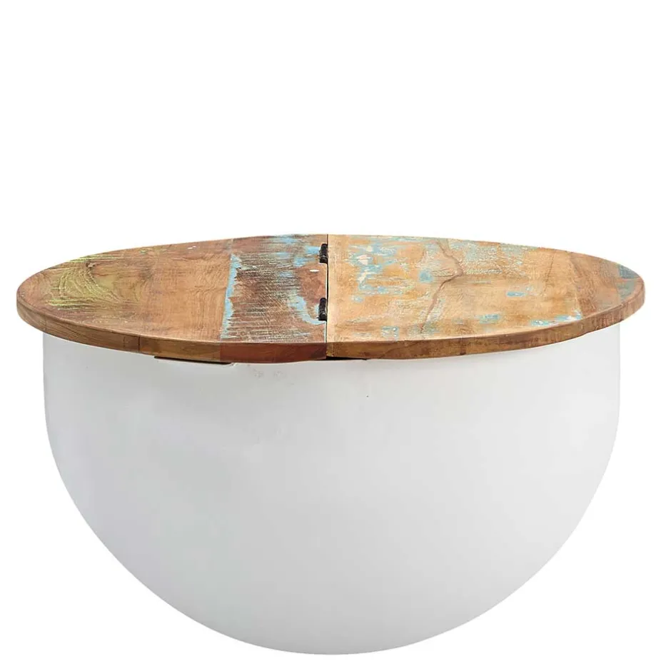 Ausgefallener Couchtisch im Trommel Design - Volcma^Wohnen Best