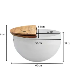 Ausgefallener Couchtisch im Trommel Design - Volcma^Wohnen Best