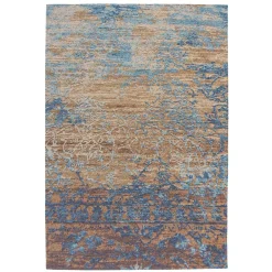 Ausgefallener Teppich in Blau und Beige - Cosenza^Wohnen Online